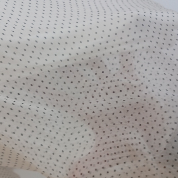 VIOLA BORGHI CHIFFON SILK BLOUSE NWOT POLKA DOT SIZE SMALL - Picture 6 of 9